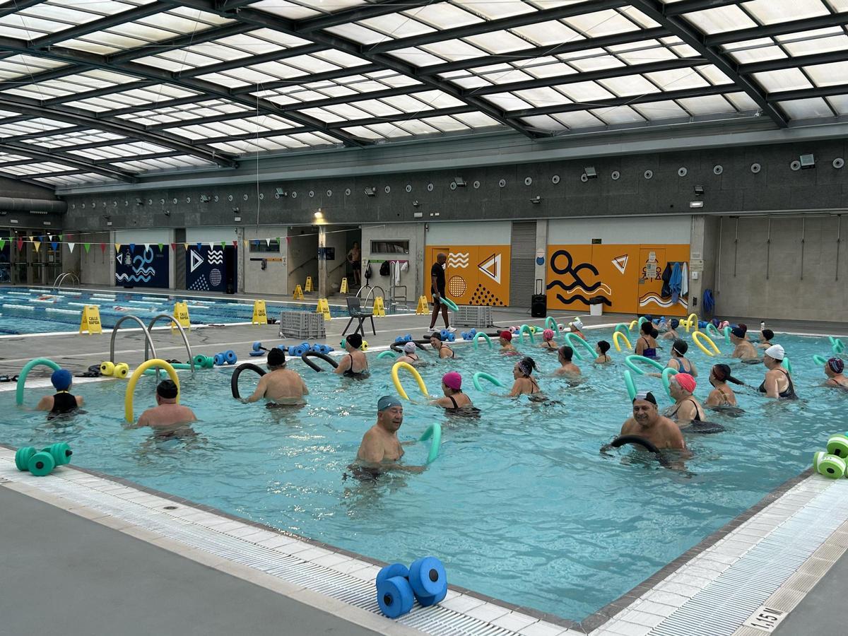 SESSIÓ ACTUAL D’AQUAGYM. Centre esportiu del Grau de Gandia.