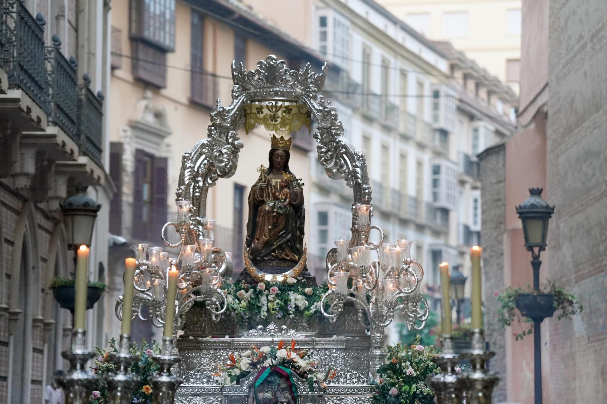 Imagen de la procesión de la Virgen de la Victoria 2023