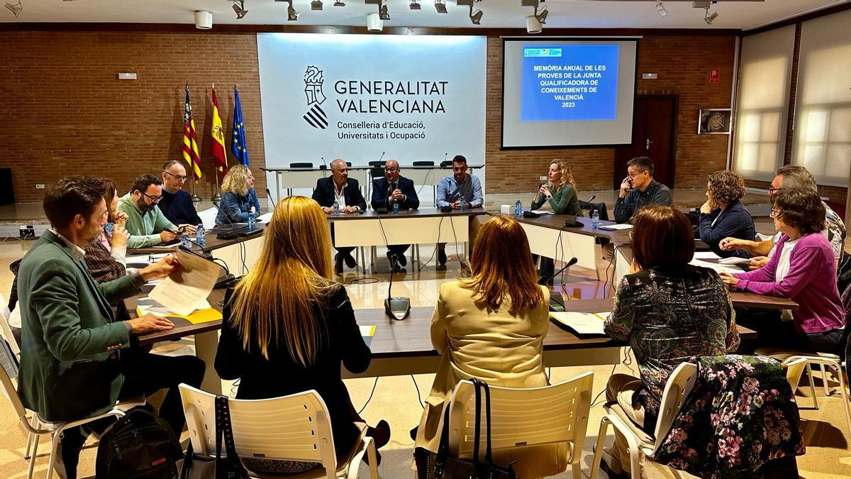 Pleno de la Junta Qualificadora, reunido este jueves en Conselleria.