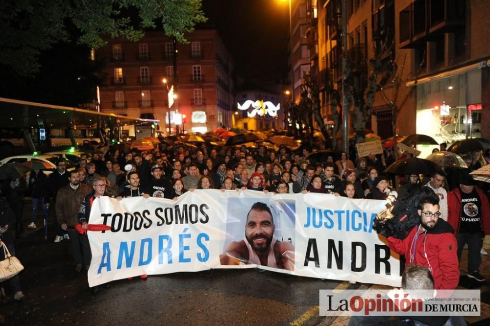 Protesta por la agresión a Andrés Martínez