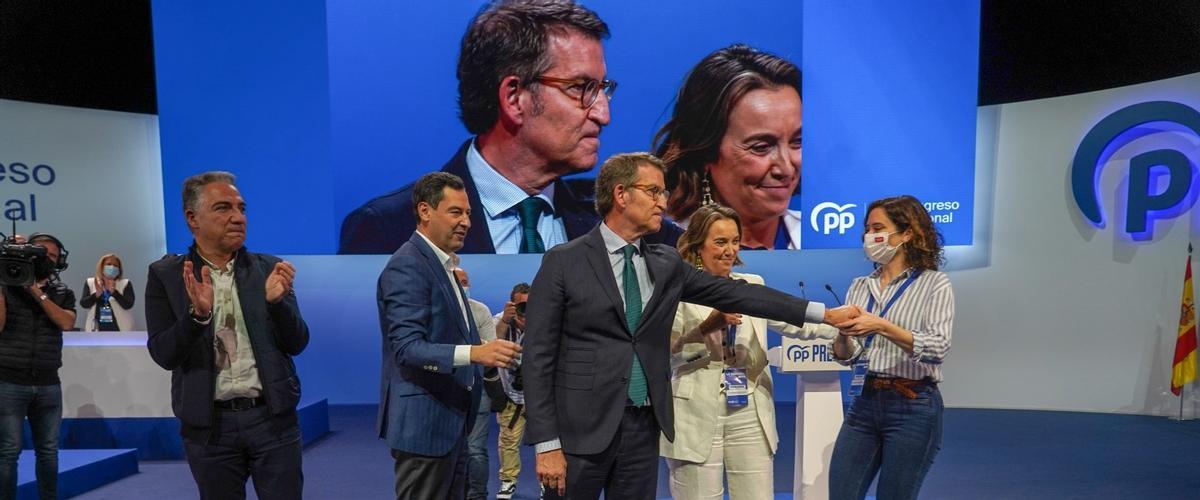 Feijóo, en la imagen final del congreso del PP en Sevilla.