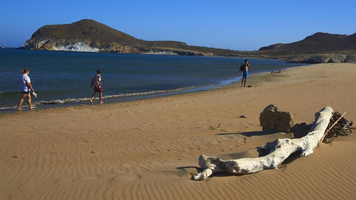 Playa de los genoveses, en el Cabo de Gata, Almería