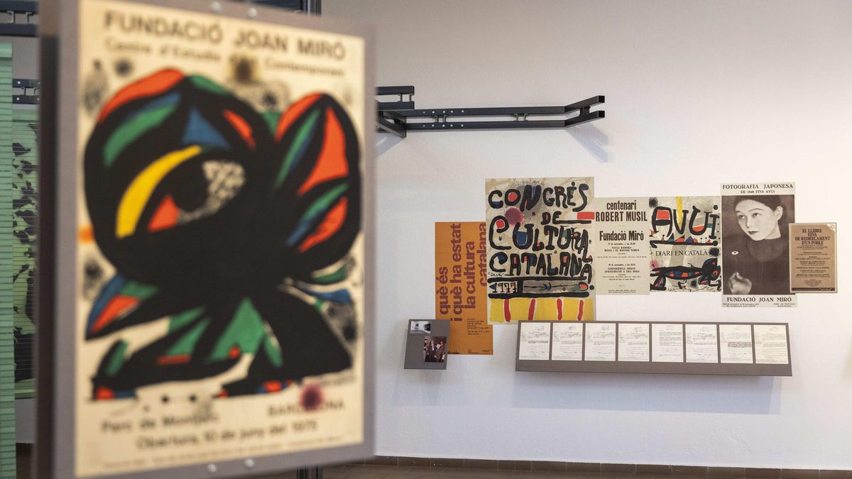 Una sala de la exposición 'La poesía acaba de empezar. 50 años de la Miró'.