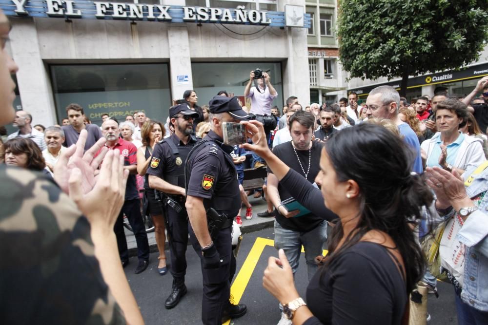 Concentración en Gijón