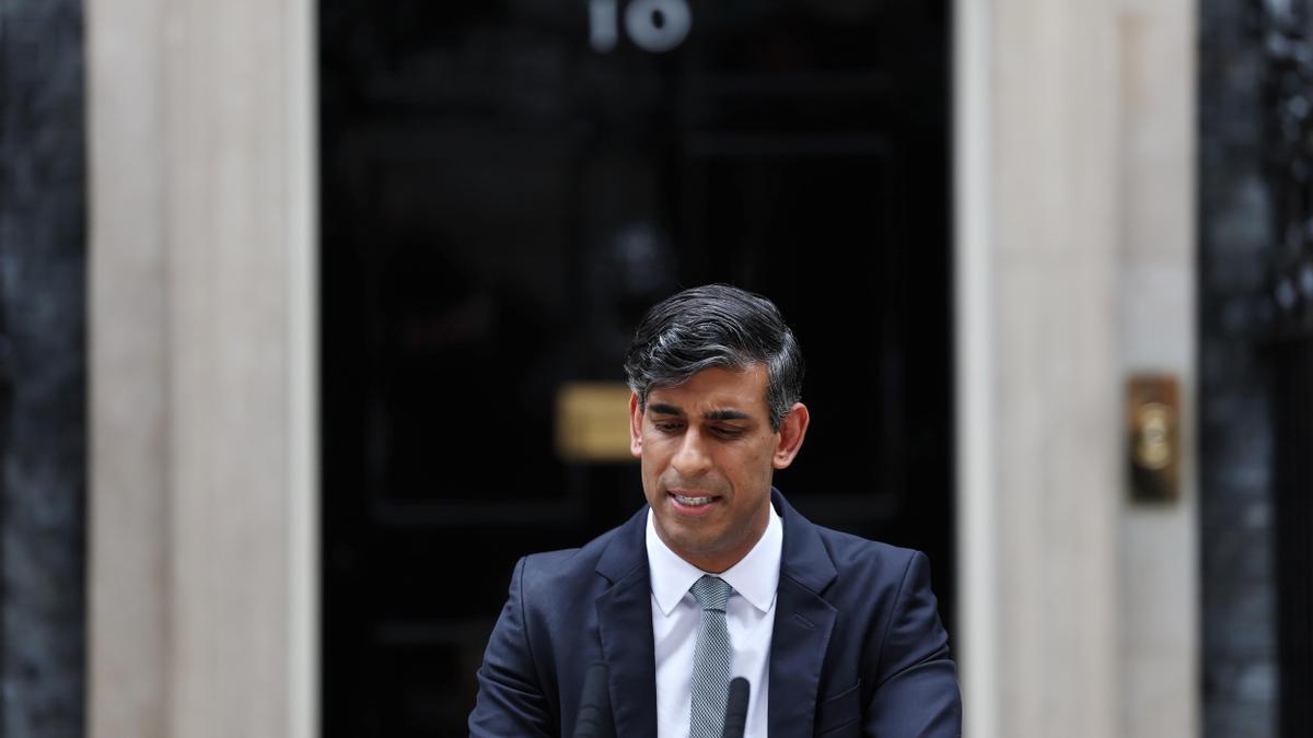 Rishi Sunak, líder del opositor Partido Conservador británico