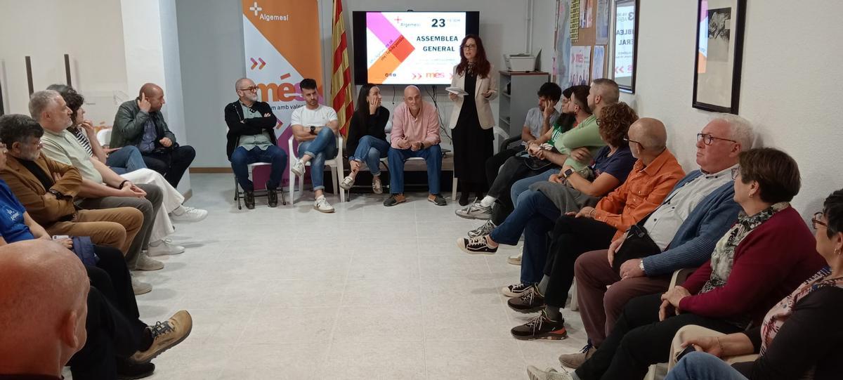 Asamblea general de Més Algemesí celebrada el pasado jueves.