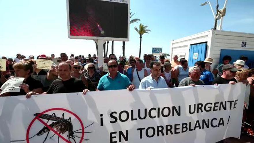 Los hosteleros de Torreblanca se manifiestan contra los mosquitos