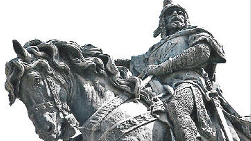 Estatua ecuestre del Rey Don Jaime en Valencia.