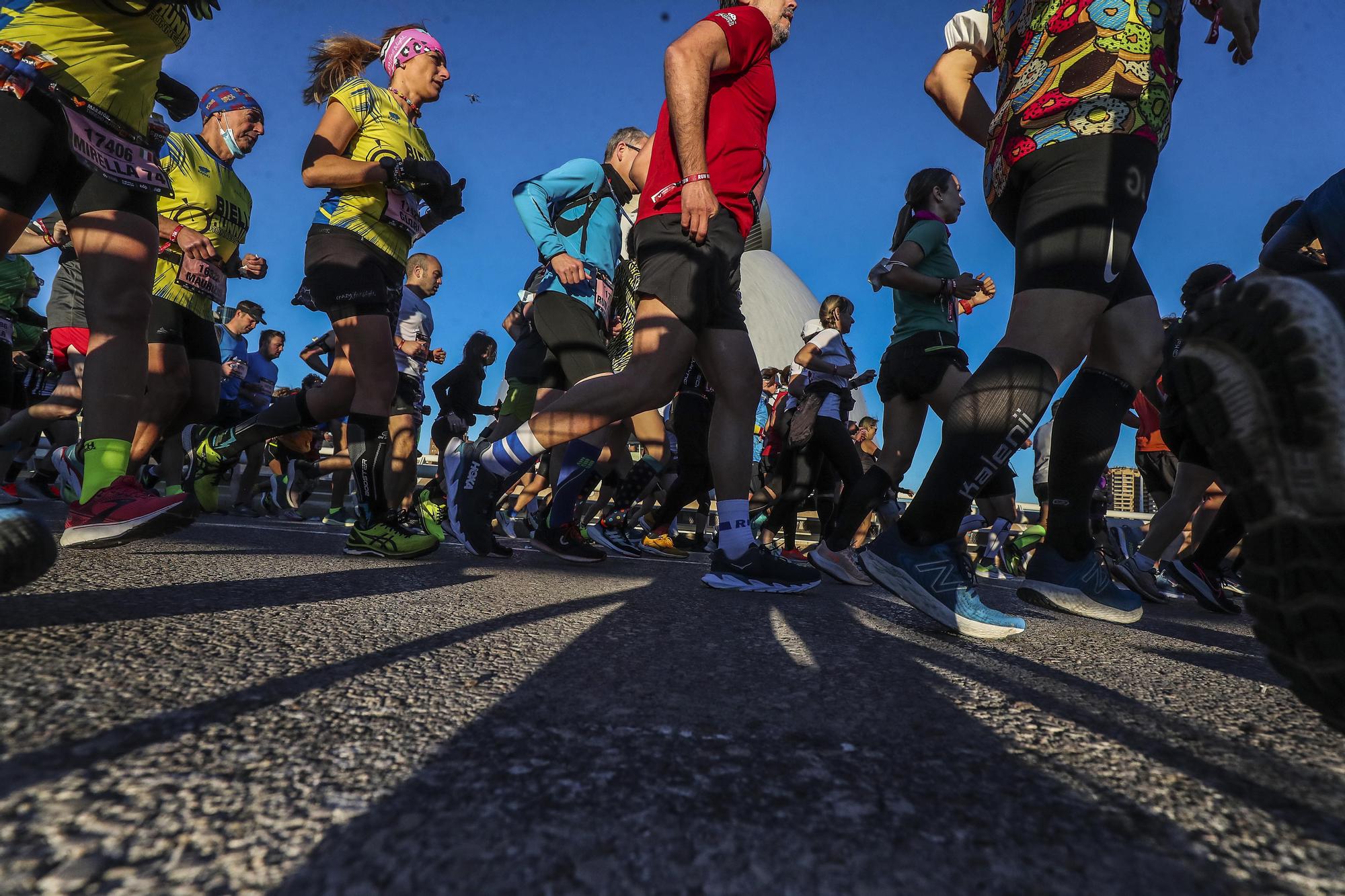 Salida del Maratón Valencia 2021