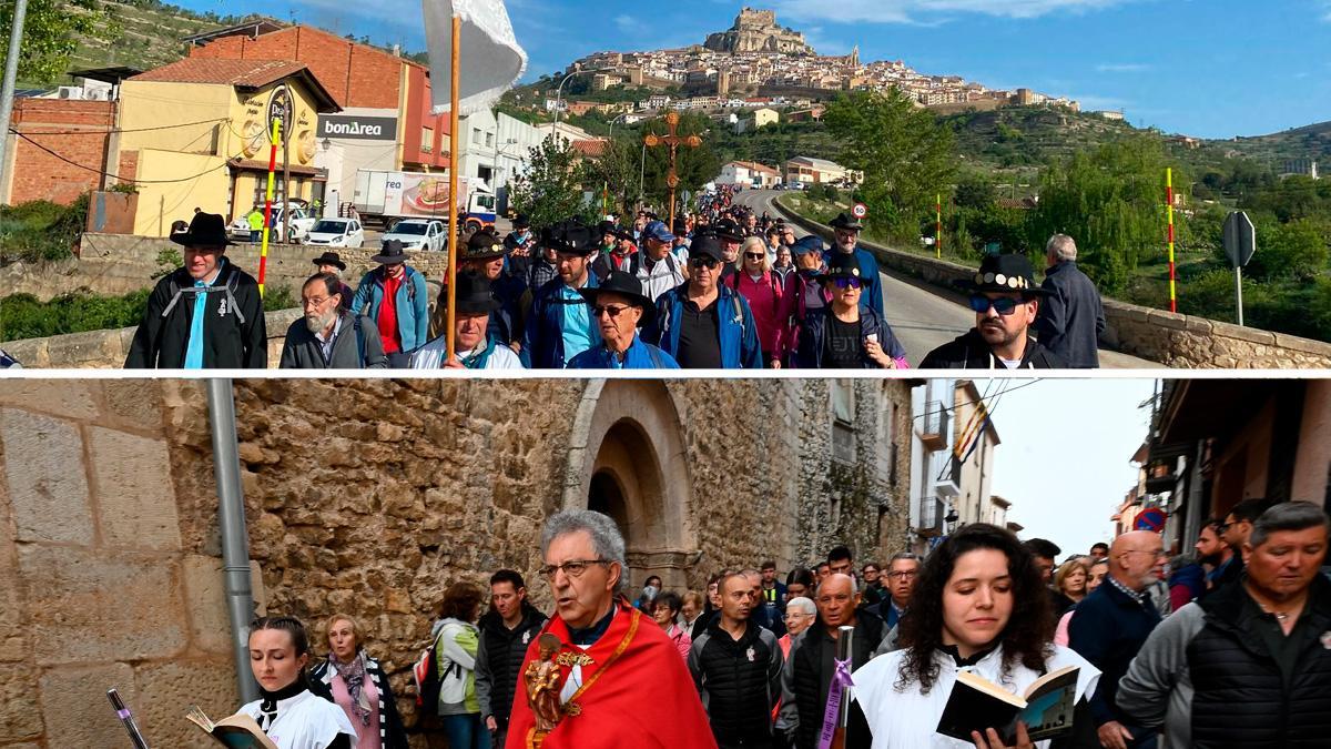 Morella y Catí cumplen con la tradición en sus respetivas rogativas a Vallivana y Sant Pere de Castellfort.