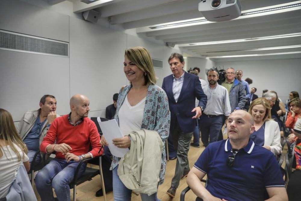 Reunión de la Junta Territorial del PP de Palma y comparecencia de Mateo Isern para explicar las razones de su renuncia al acta de regidor