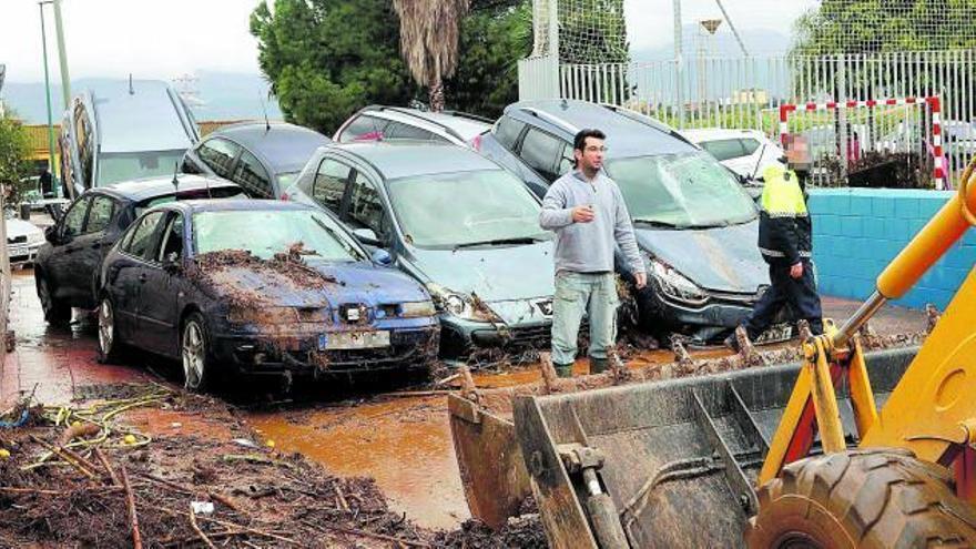 Imagen de las devastadoras consecuencias causadas por las lluvia en Campanillas.