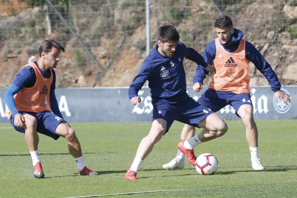 El Celta prepara con Aspas el partido ante el Girona