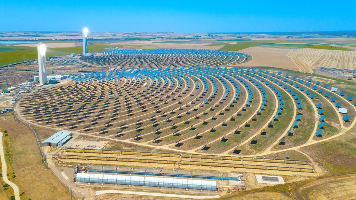 Parque fotovoltaico en la provincia de Sevilla