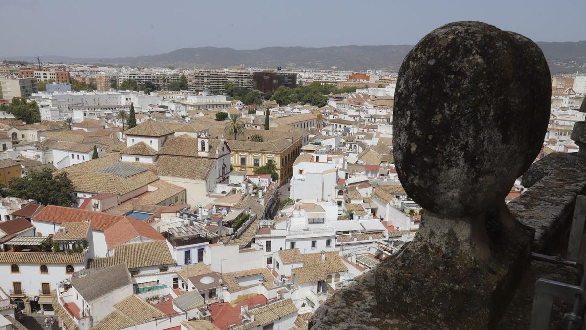 Imagen panorámica del casco histórico de Córdoba desde la Mezquita-Catedral.
