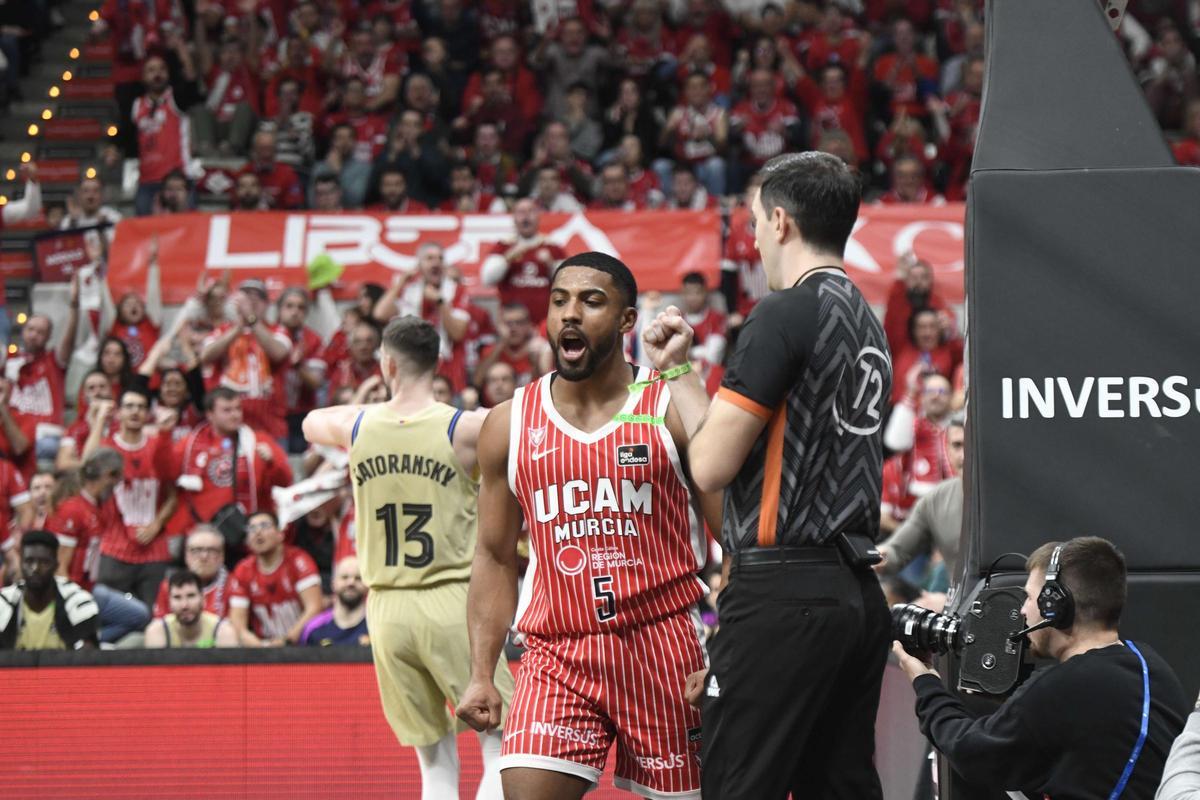 Todas las imágenes de la épica victoria del UCAM Murcia frente al Barcelona