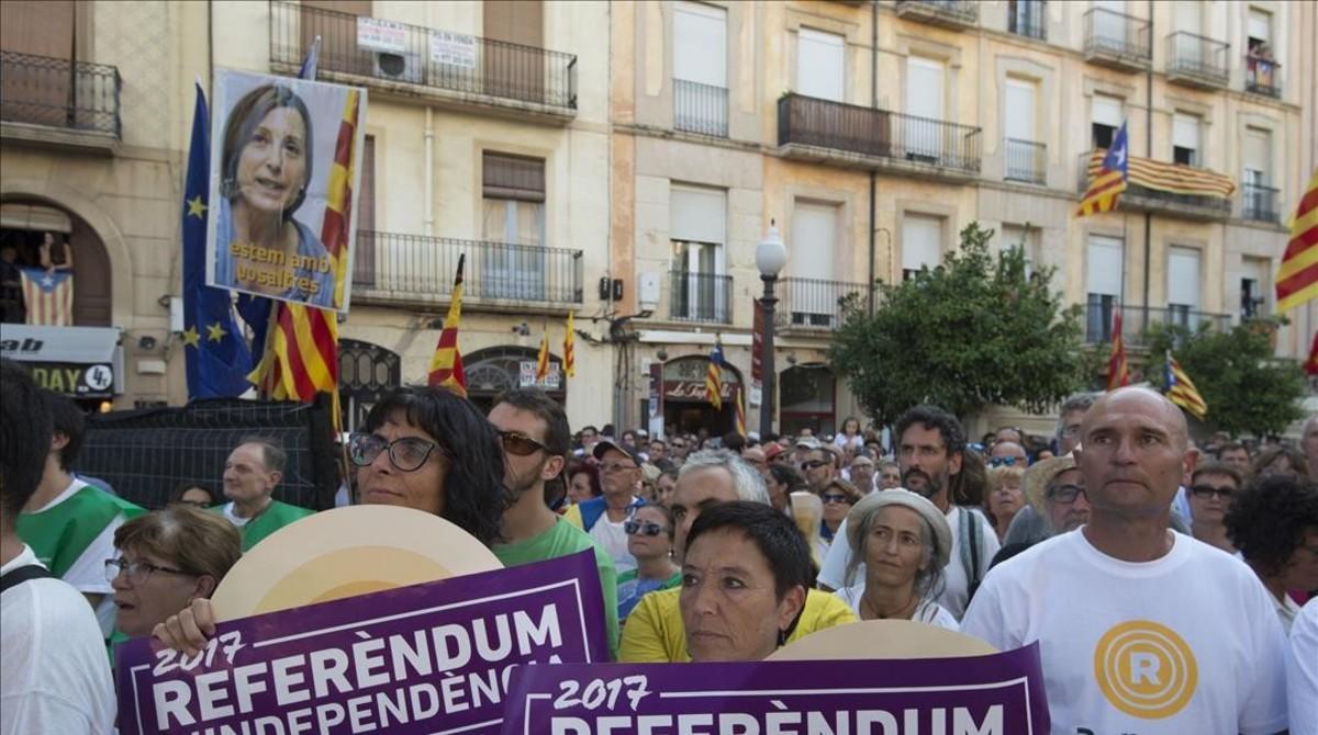 Asistentes a la marcha de Tarragona.