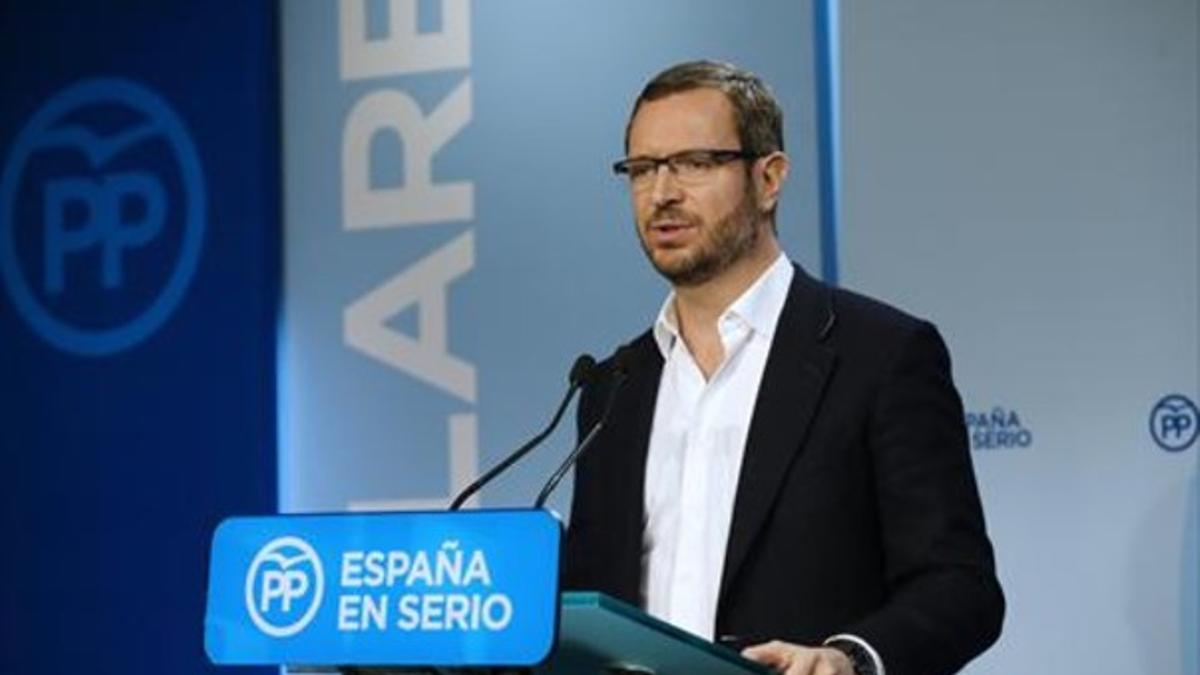 El vicesecretario de Política Social y Sectorial del PP, Javier Maroto.