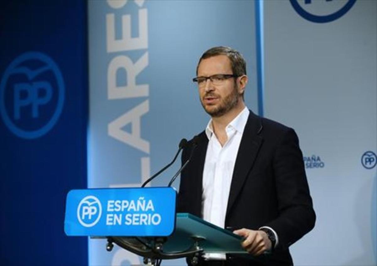 El vicesecretario de Política Social y Sectorial del PP, Javier Maroto.