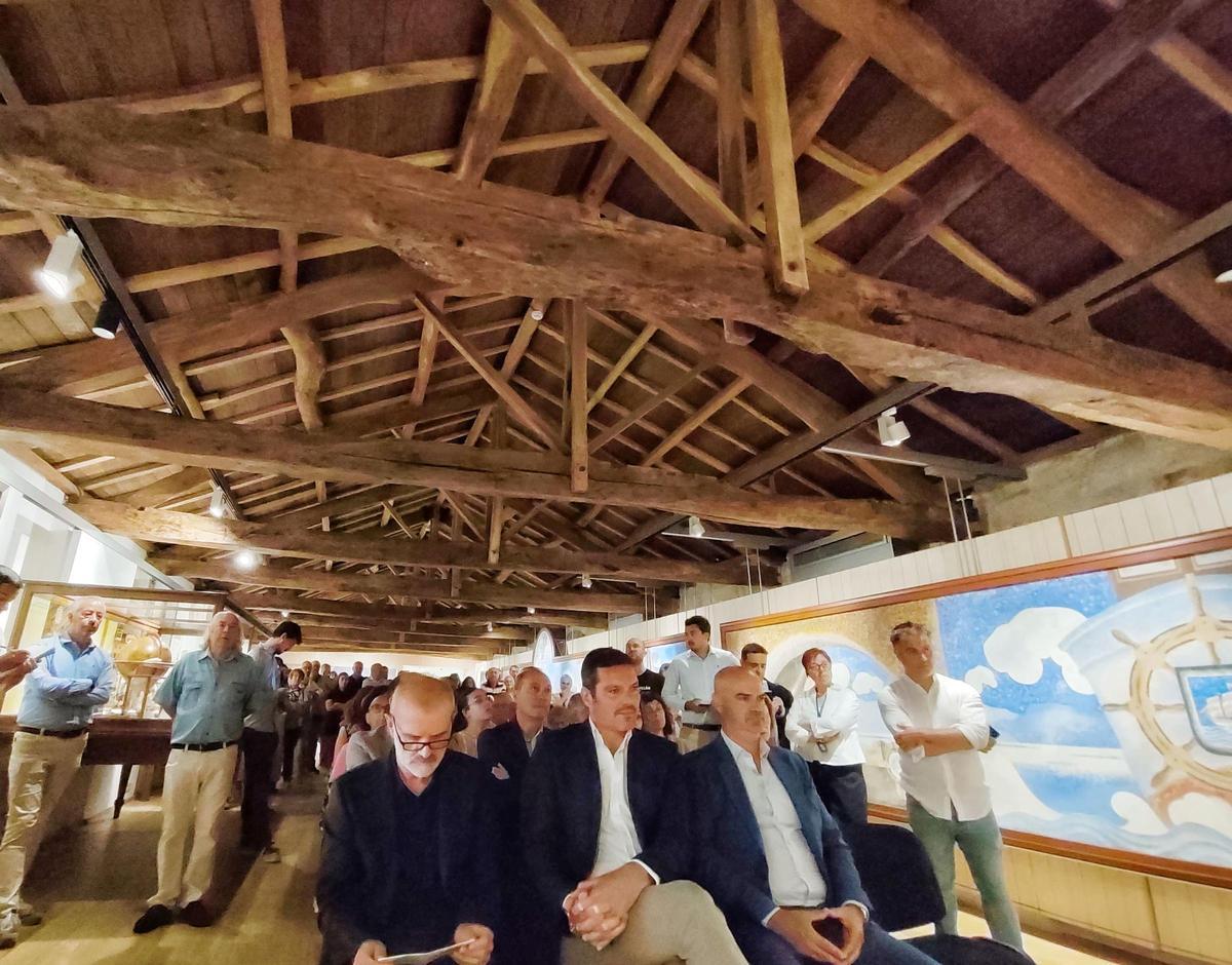La inauguración de los espacios rehabilitados del Museo Massó de Bueu