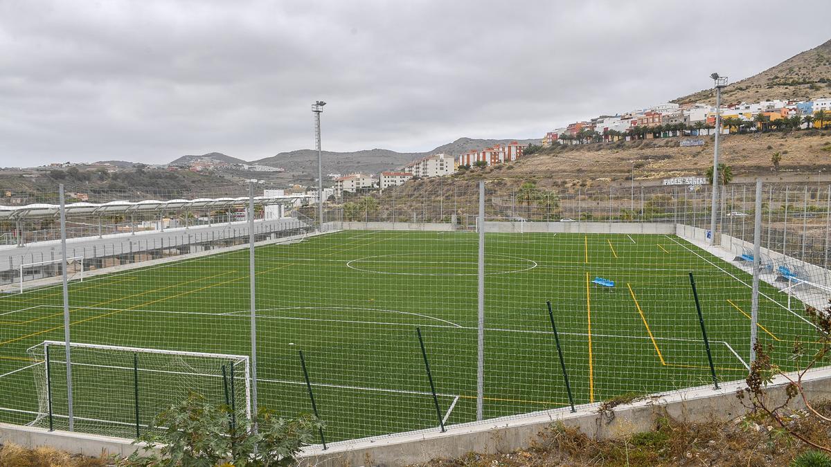 Campo de fútbol de La Suerte, inaugurado el año pasado.