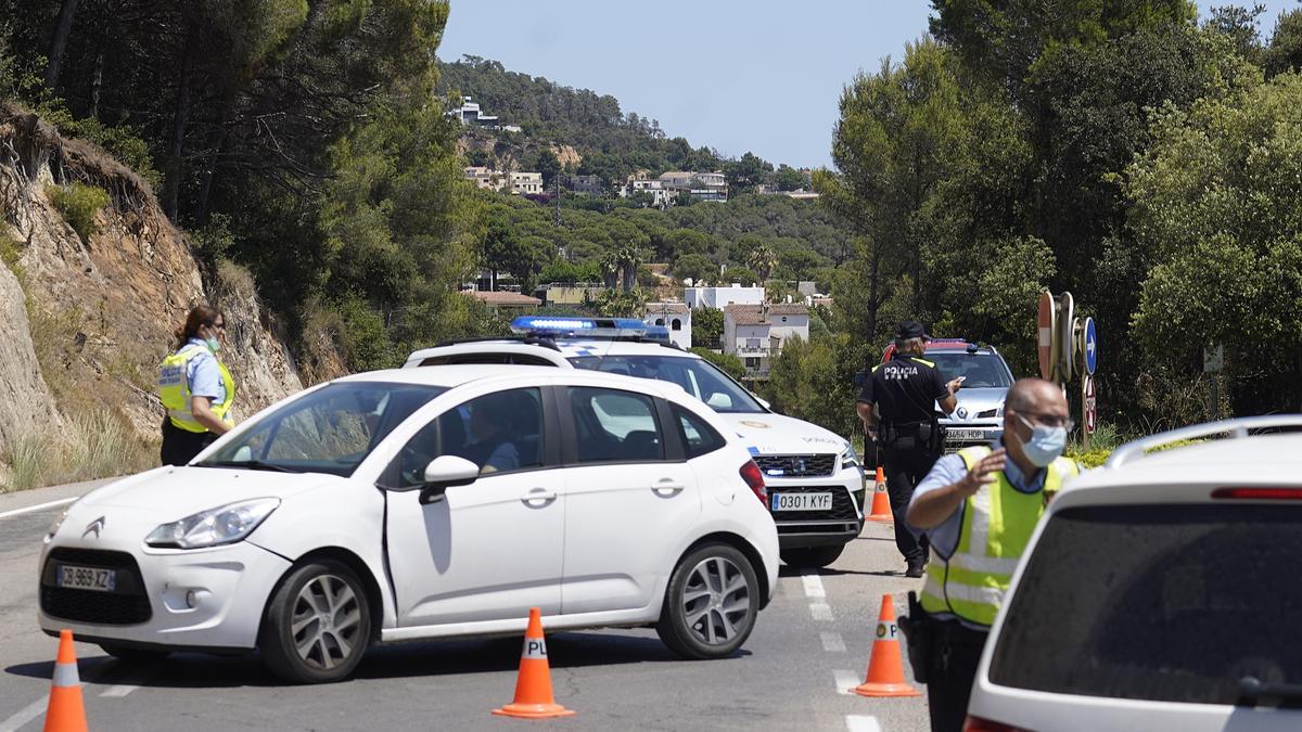 Incendi entre Lloret i Tossa