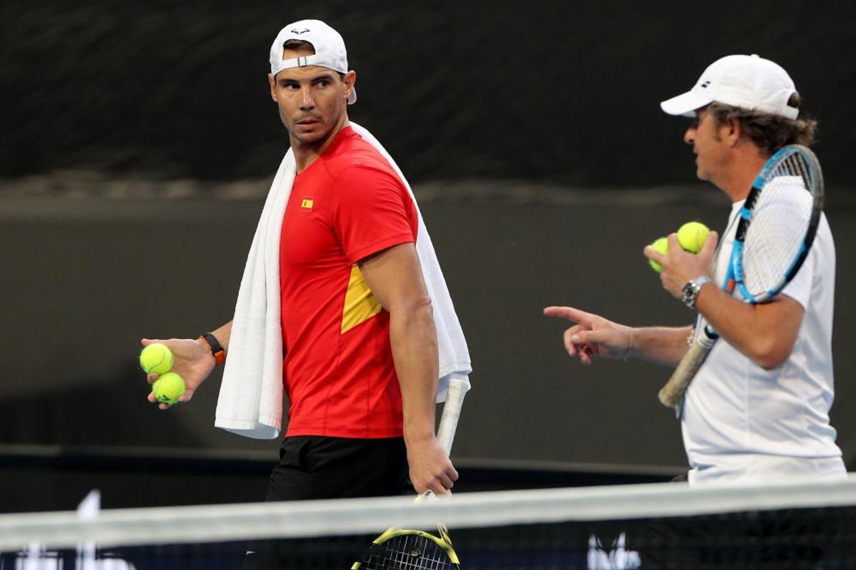Entrene Rafa Nadal y Bautista en Australia para Co