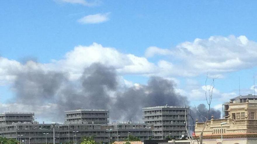 Última hora: Incendio en la planta de reciclaje de Almassora