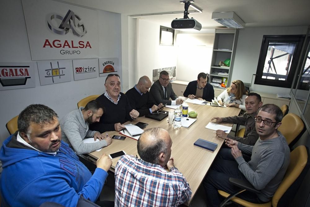 Reunión del comité de empresa de Agalsa con la administradora concursal.