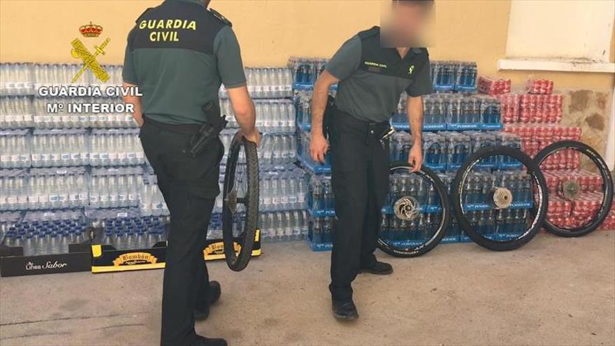 Cinco detenidos por robar material durante una prueba ciclista