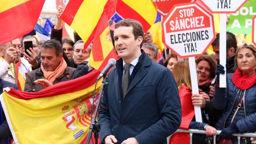 El president de PP, Pablo Casado