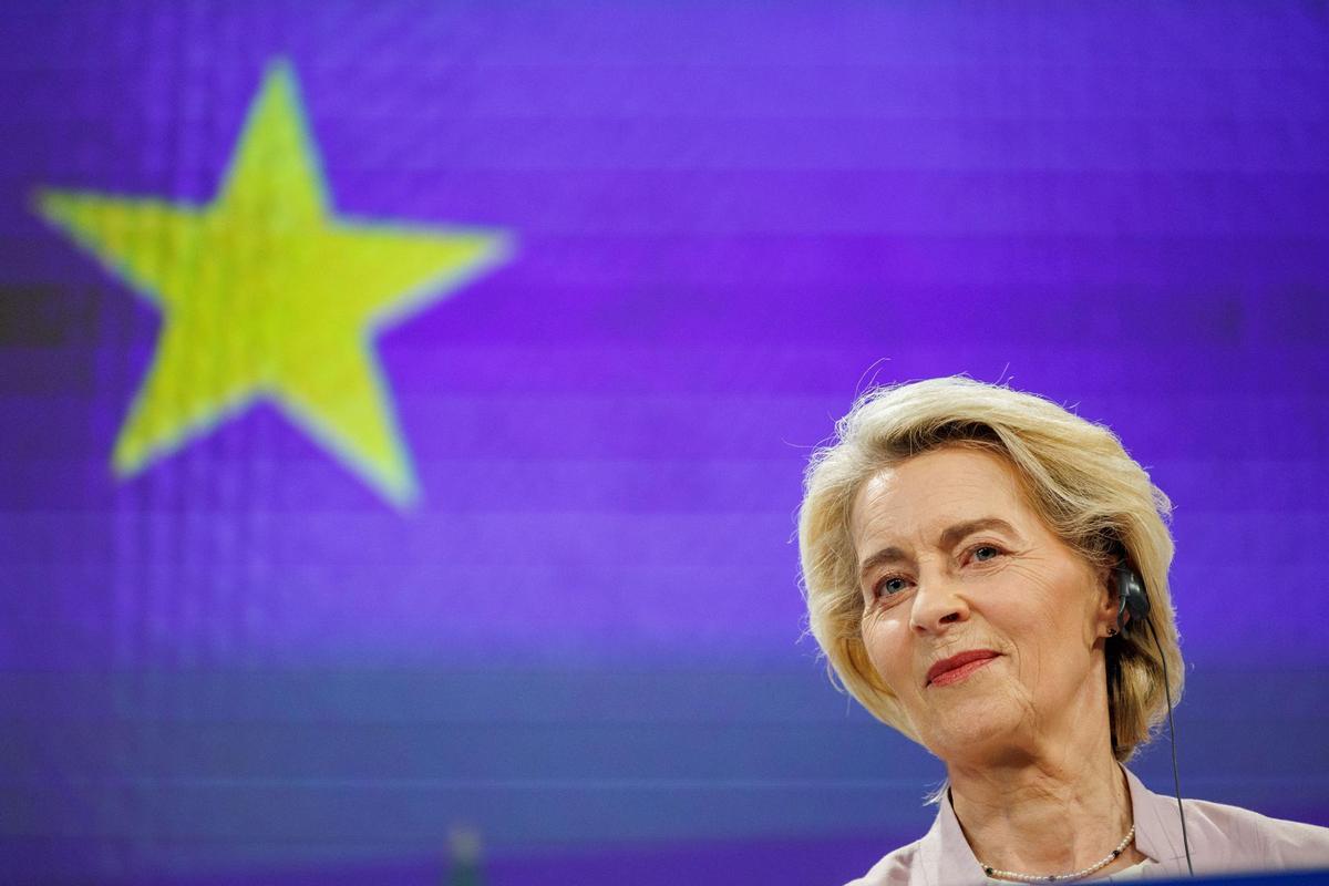 La presidenta de la Comisión Europea, Ursula Von der Leyen
