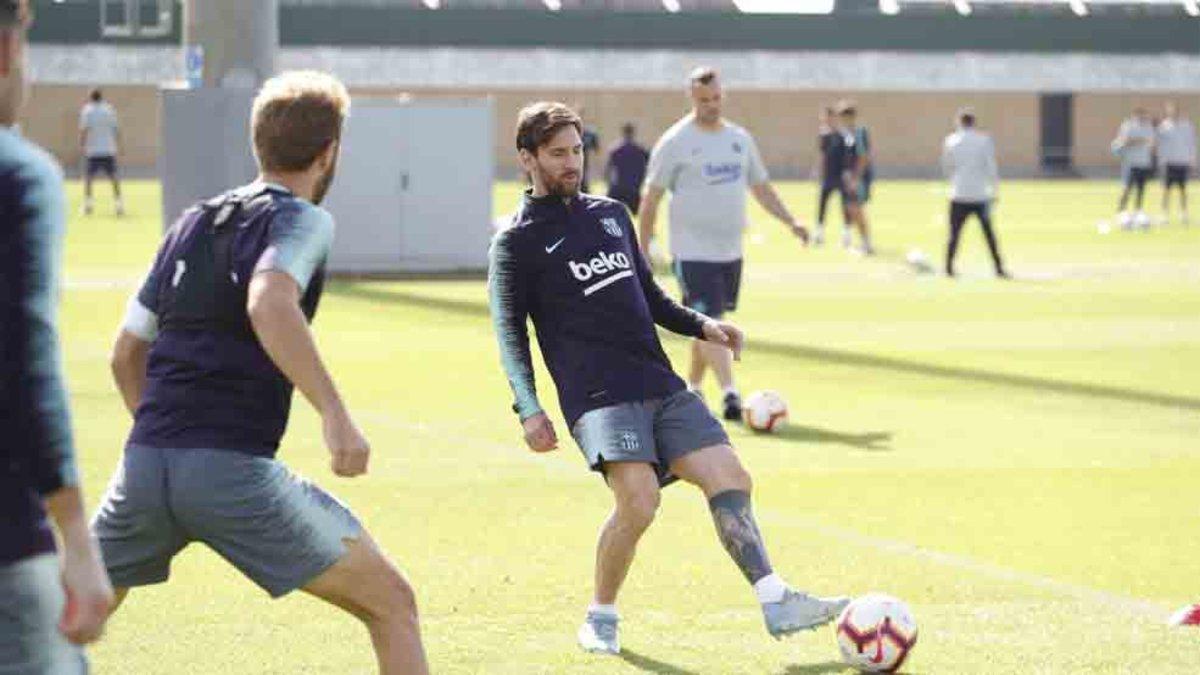 Messi ha participado en el entrenamiento