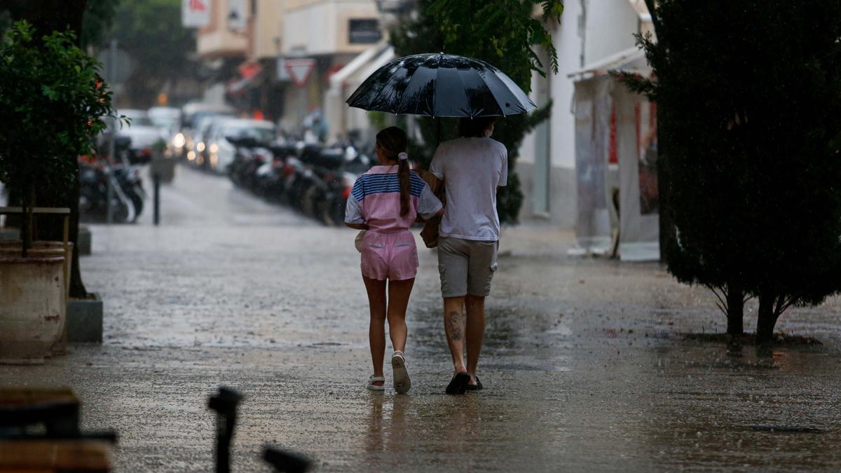 Lluvias en Ibiza y Formentera