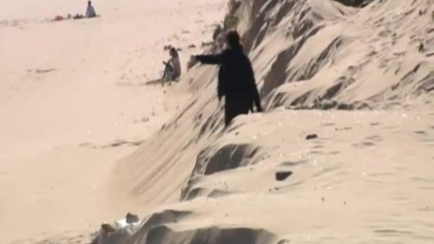 Las playas españolas muestran los efectos del temporal