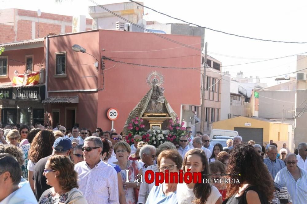 La Virgen de las Huertas llega a Lorca para las fiestas