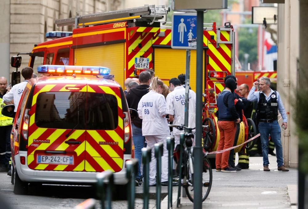 Las imágenes tras la explosión en Lyon.