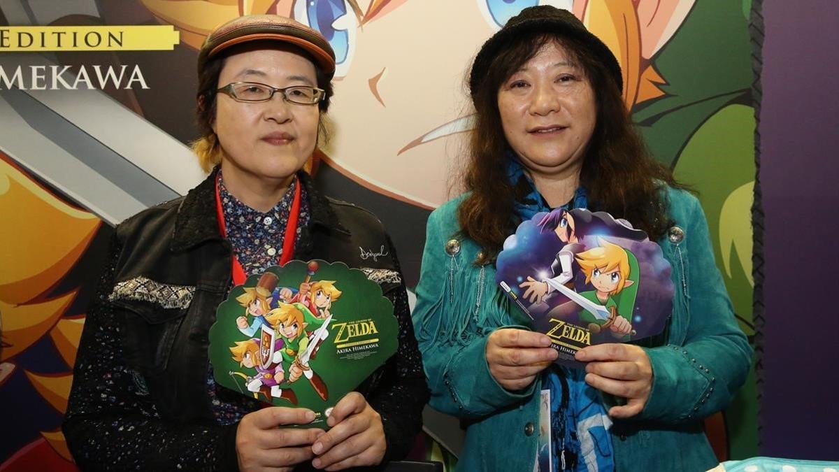 El dúo Akira Himekawa, autoras del manga de The Legend of Zelda.