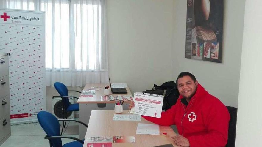 Centro de atención de Cruz Roja en Alcañices situado en dependencias del Ayuntamiento.