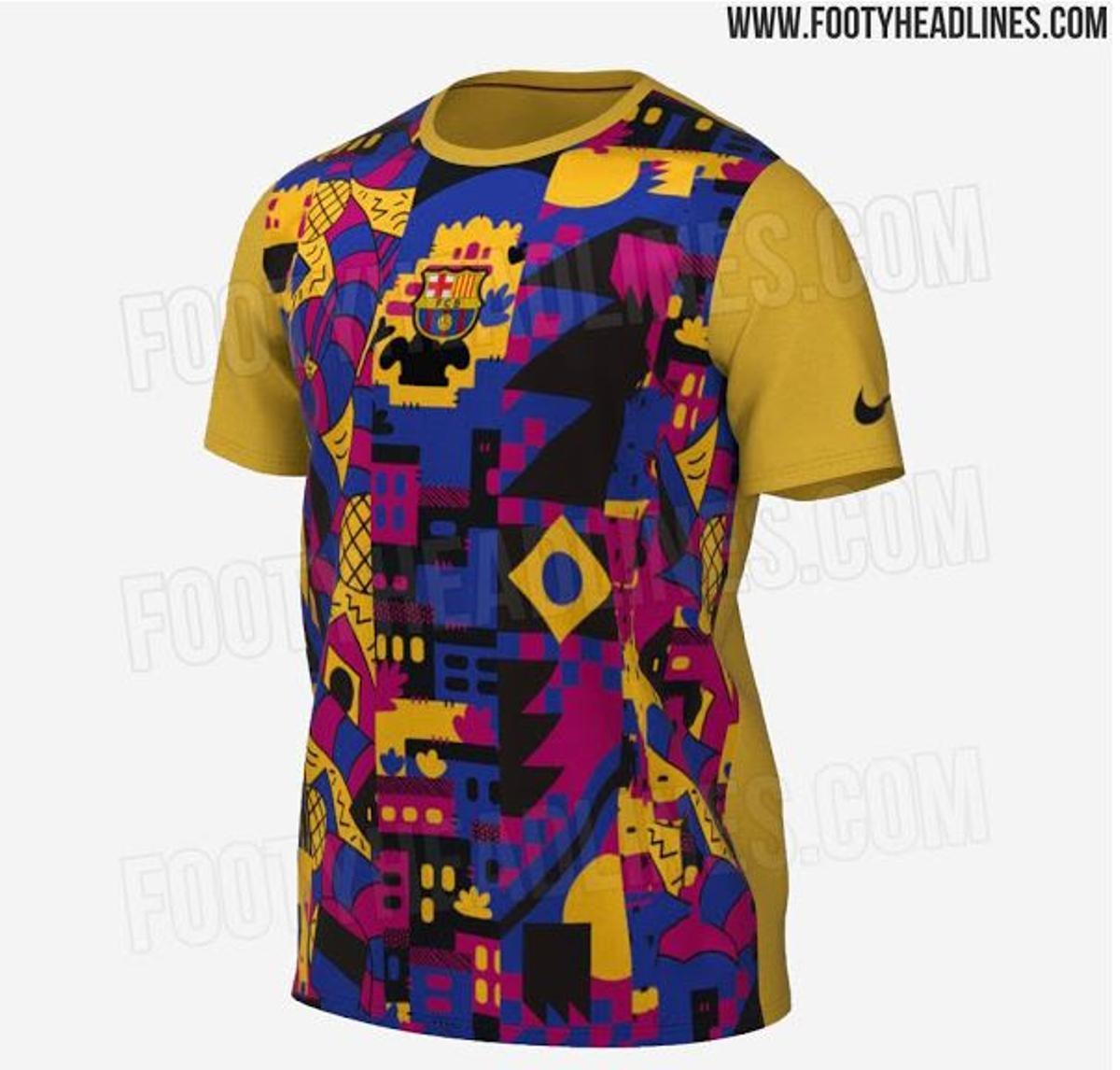 Esta será la parte delantera de la camiseta lifestyle del Barça la próxima temporada