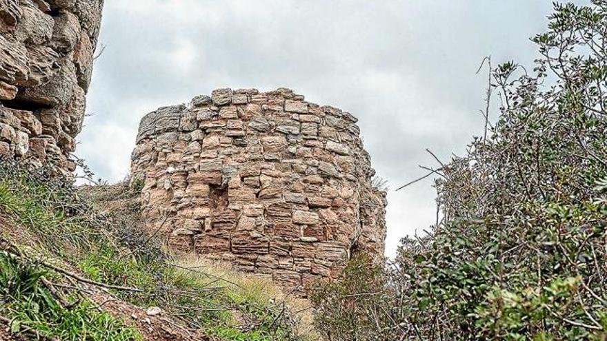 El castell de Jorba, unes restes que necessiten una consolidació