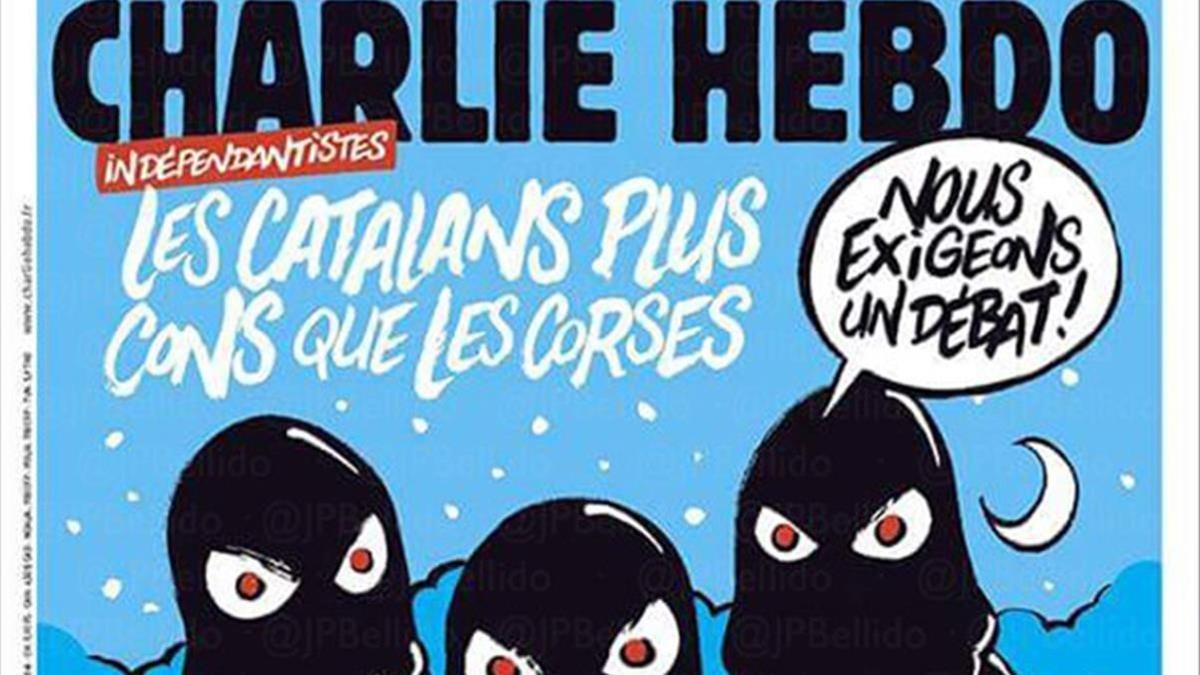 La portada de 'Charlie Hebdo' dedicada al 'procés'.