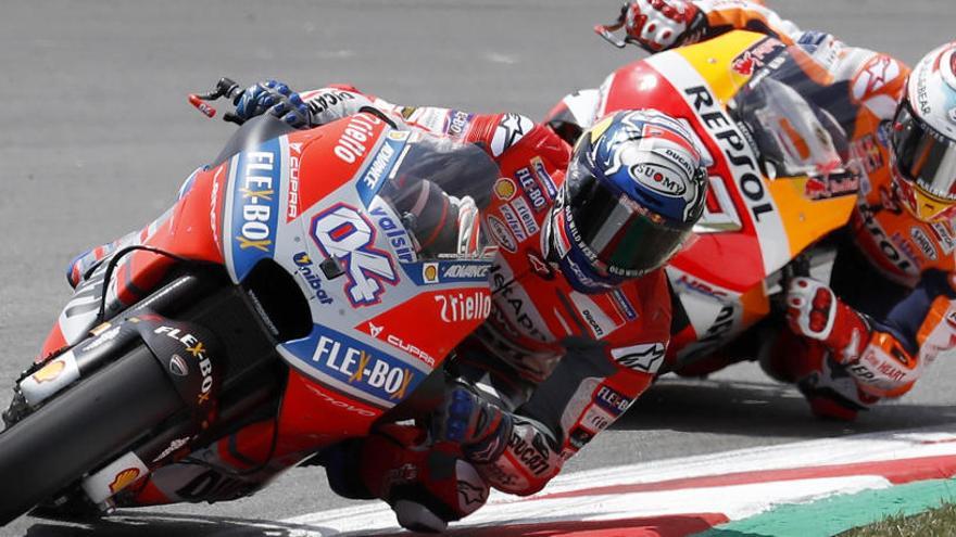 Andrea Dovizioso, en plena acción.