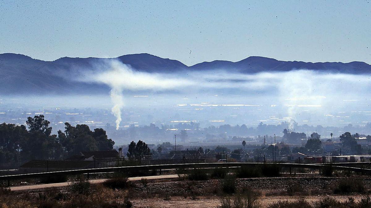 Quemas agrícolas en la comarca del Valle del Guadalentín. | JUAN CABALLERO