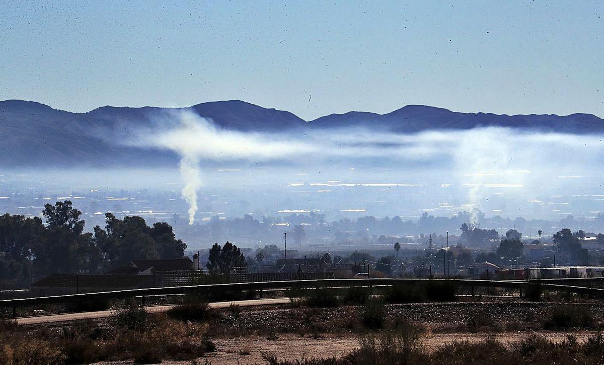 Quemas agrícolas en la comarca del Valle del Guadalentín. | J.C.