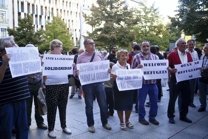 Protesta en Zaragoza por la inacción europea en Siria