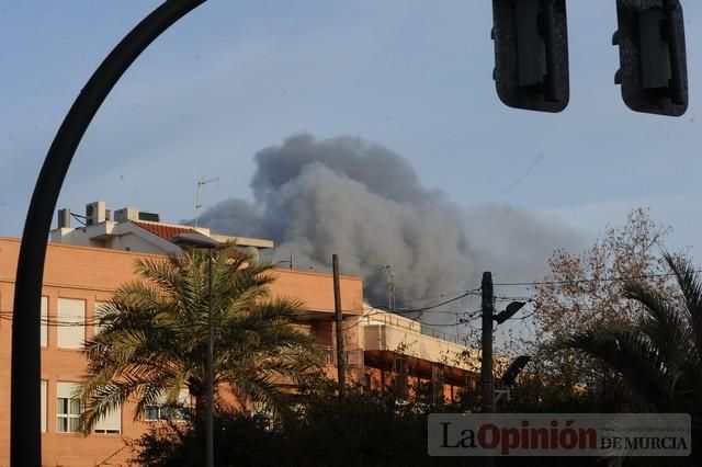 Así ha quedado la antigua fábrica de Rostoy tras el incendio en Murcia