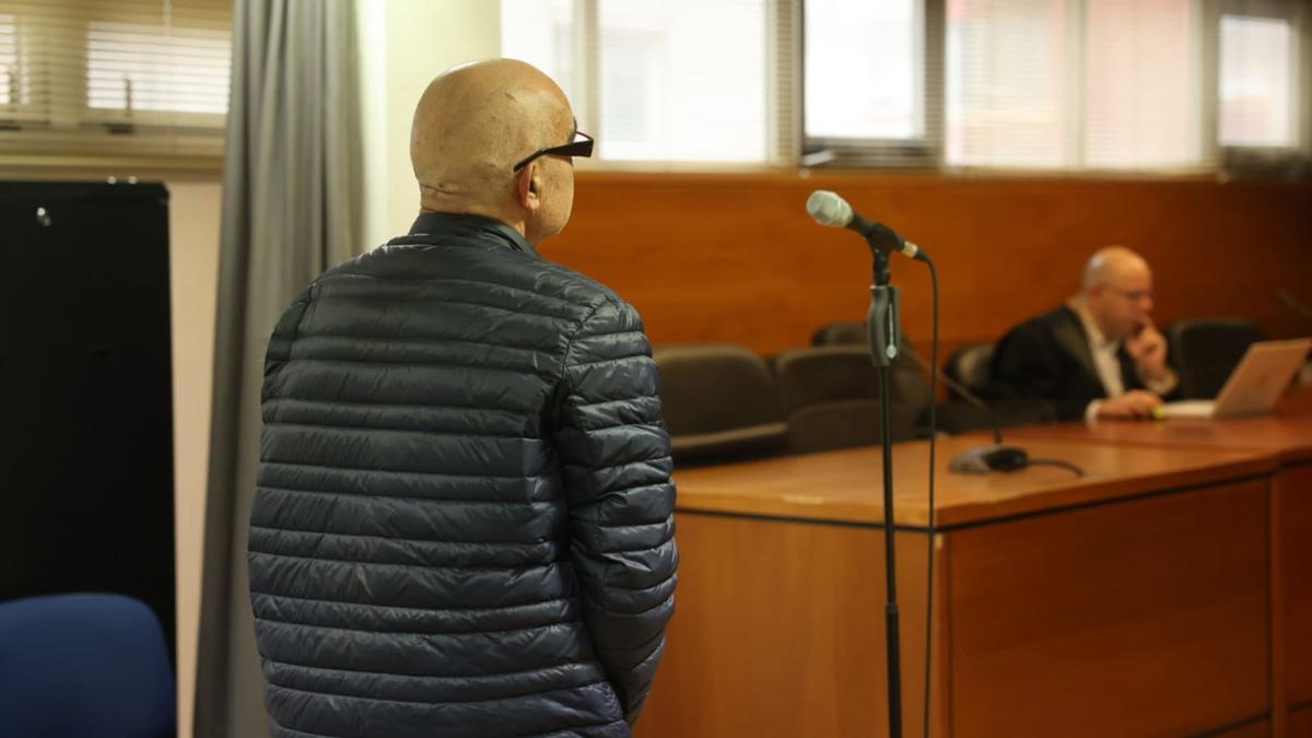 Alfredo Sánchez Chacón, alias el «Rambo Gallego», hoy en el juicio en Ferrol.