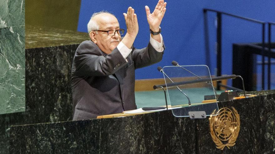 Una abrumadora mayoría de 143 Estados pide la integración plena de Palestina en la ONU.