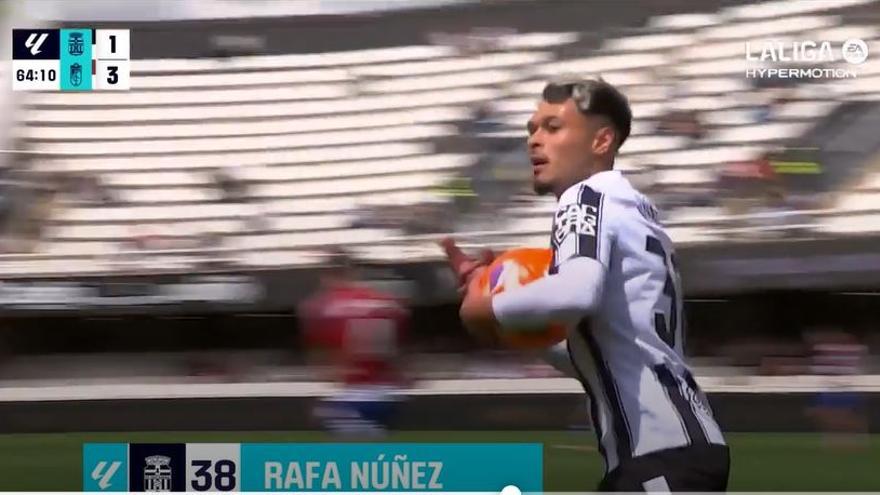 El 2-3 del Cartagena en el Cartagena 2-3 Granada de la jornada 36 de LaLiga Hypermotion